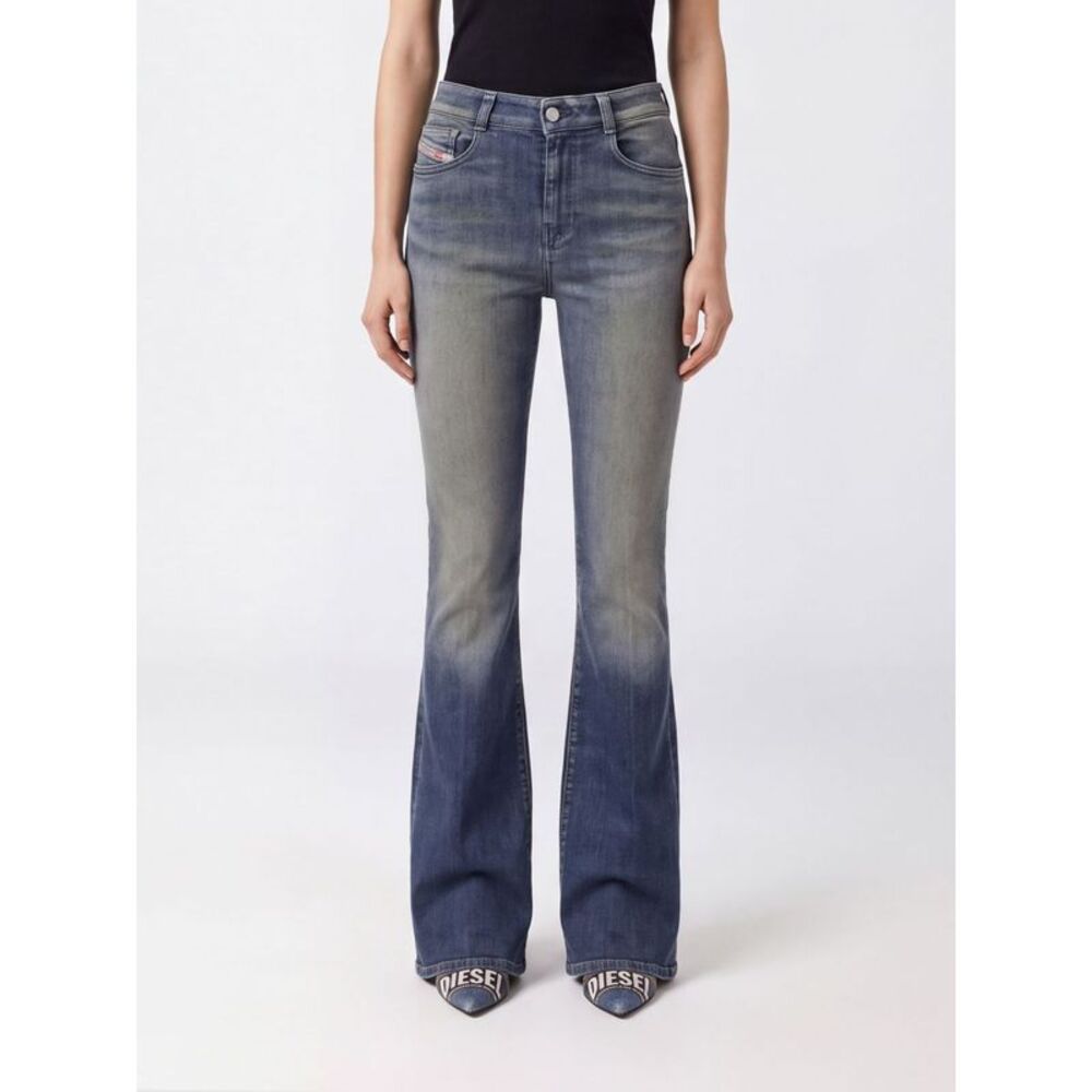 Diesel Women 1973 D-Partt Mid-Rise Flared Jeans Diesel In Cotton Denim